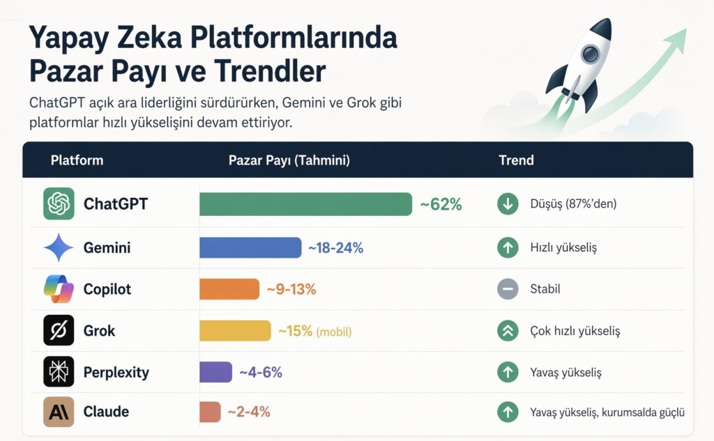 yapay zeka pazar payları
