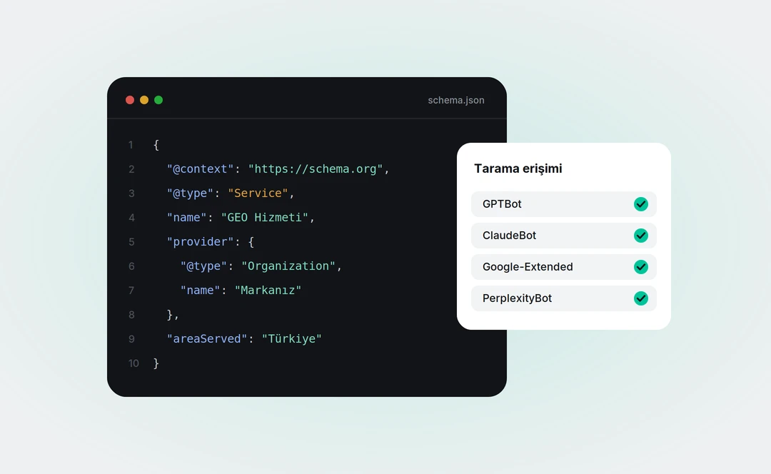 AI tarama botları için teknik optimizasyon